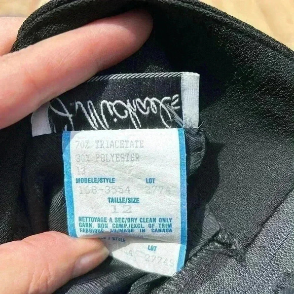 Vintage J Michaels  Black Maxi Skirt - Picture 13 of 14